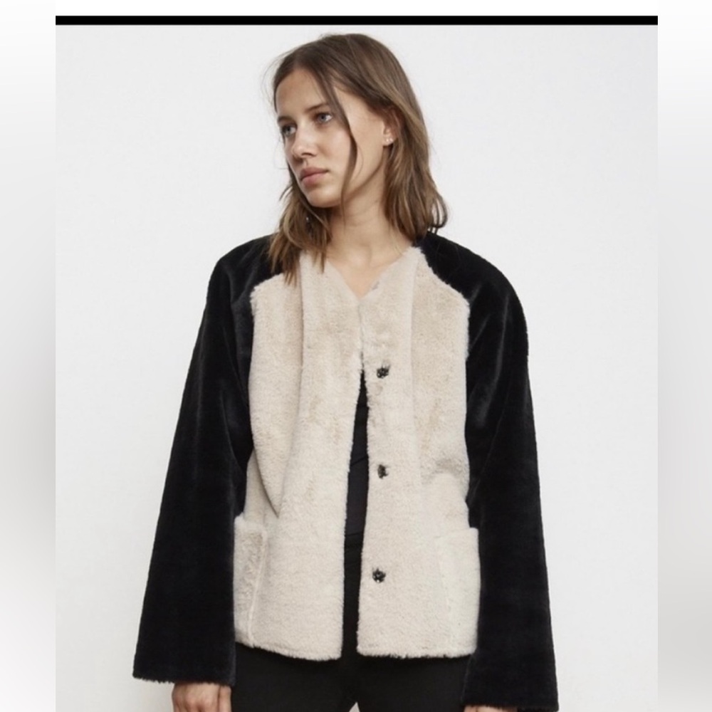 Velvet by Graham & Spencer Black and Cream Jacket